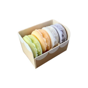 Coffret 4 savons macarons...