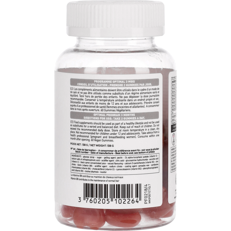 Red love gummies Hair vitamin Myriam K