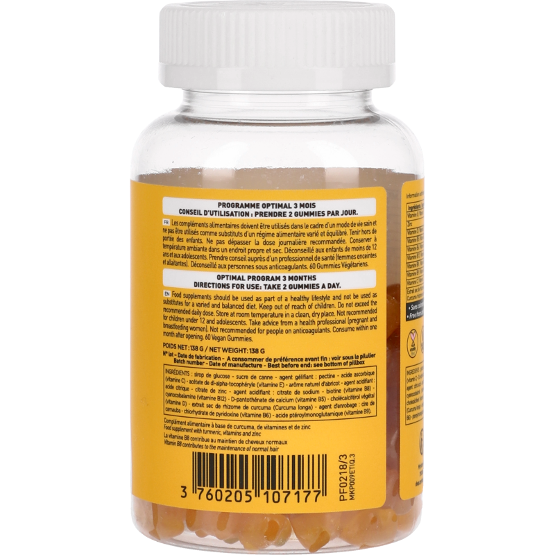 Hair Bear Gummies Myriam K x60 Myriam K