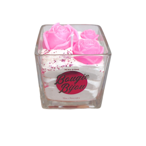 Bougie florale - avec bijou...