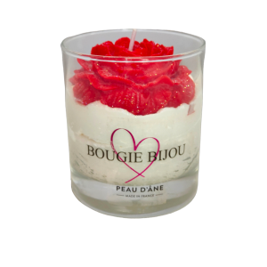 Bougie florale - avec bijou...