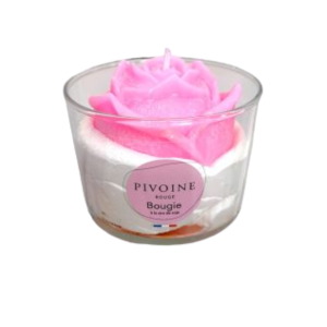 Bougie florale - sans bijou...