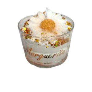 Bougie florale - sans bijou...