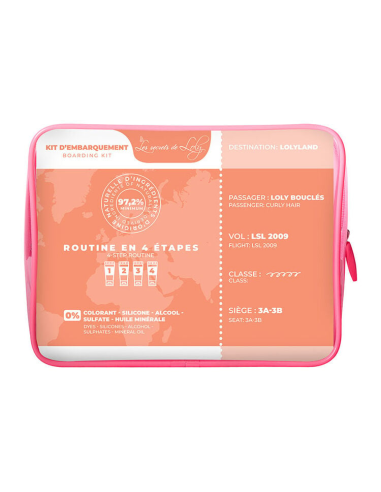 kit d'embarquement pour cheveux bouclés