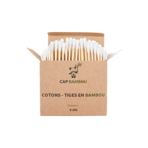 Cotons-Tiges en bambou -...
