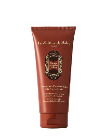 Gommage aux protéines de soie Ayurvédique - Ambre, Vanille, Patchouli