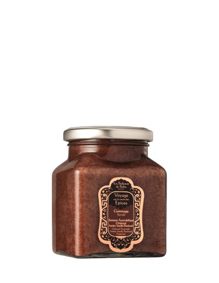 Gommage aux noyaux d'abricots Ayurvédique - Ambre, Vanille, Patchouli