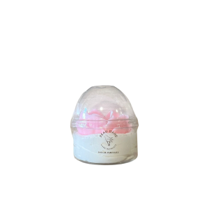 Bougie verrine - cœur fleur