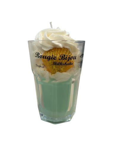 Bougie milkshake strass -avec bijou