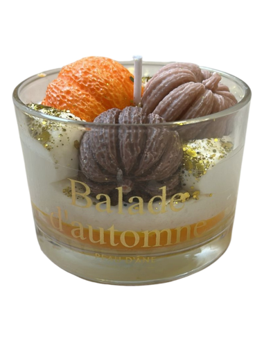 Bougie sans bijou - Verrine automnale Bougie sans bijou - Verrine automnale