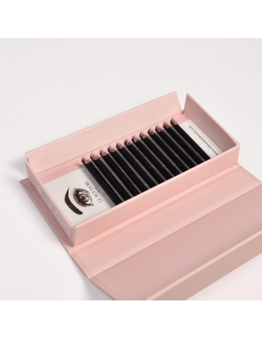 Cil à cil en soie Premium – Noir...