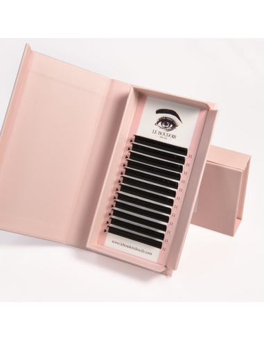 Cil à cil en soie Premium – Noir...