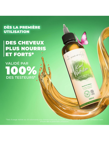 Huile de soin capillaire 3-en-1 Kurl...