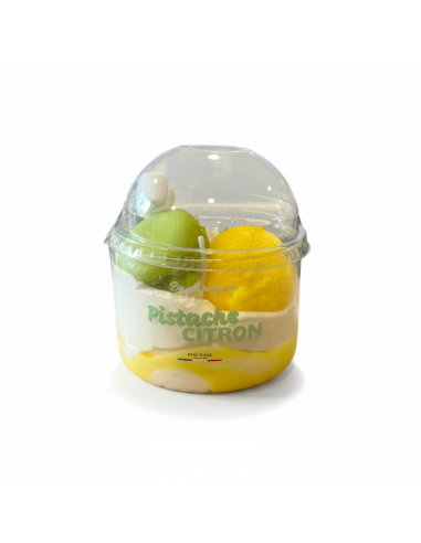Bougie Pistache Citron 2 mèches