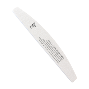 Lime A Ongles 2 Faces Demi-Lune 100/180, Blanc