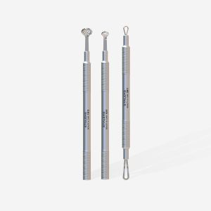 Kit "Peau nette"BEAUTY & CARE 30 (unna + cuillère 19 trous + tire-comédon double embouts)