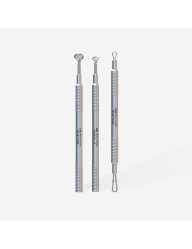 Kit "Peau nette"BEAUTY & CARE 30 (unna + cuillère 19 trous + tire-comédon double embouts)