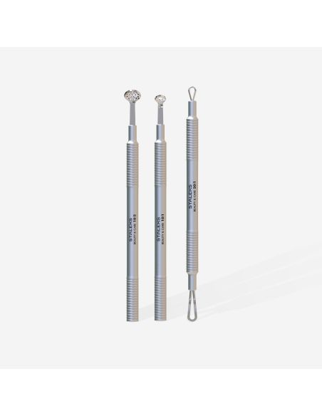 Kit "Peau nette"BEAUTY & CARE 30 (unna + cuillère 19 trous + tire-comédon double embouts)