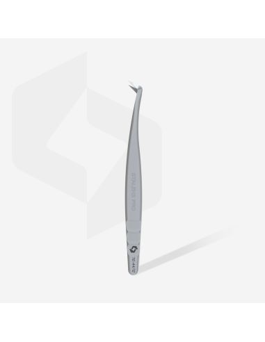Pince à épiler professionnelle avec les incisions pour cils EXPERT 44 TYPE 12 (en forme de L, 65’)