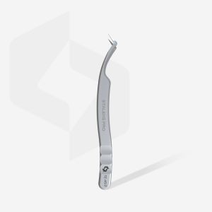 Pince à épiler professionnelle avec les incisions pour cils EXPERT 45 TYPE 2 (en forme de L, 40’)