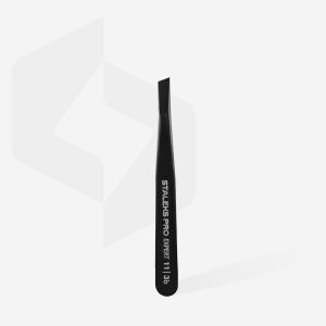 Pinces à épiler pour sourcils EXPERT 11 TYPE 3 (mors obliques et larges), noir