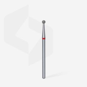 Fraise diamant “boule”,rouge,diamètre 2,5 mm (divisible par 10)