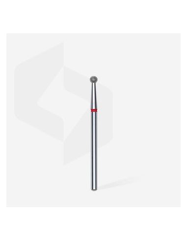 Fraise diamant “boule”,rouge,diamètre 2,7 mm (divisible par 10)
