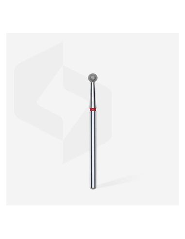 Fraise diamant “boule”,rouge,diamètre 3,5 mm (divisible par 10)