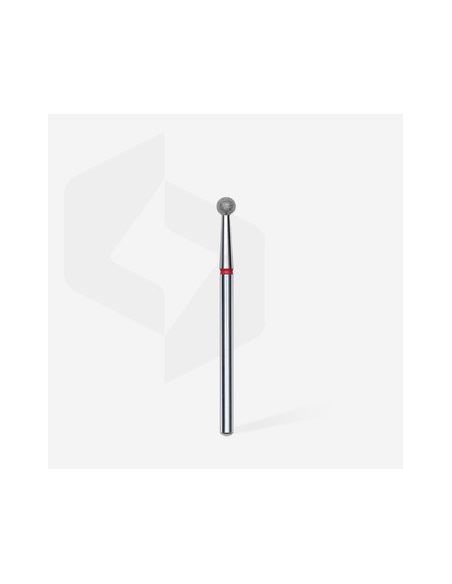 Fraise diamant “boule”,rouge,diamètre 3,5 mm (divisible par 10)