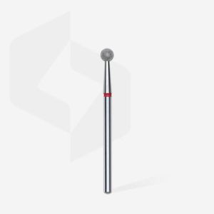 Fraise diamant “boule”,rouge,diamètre 4 mm (divisible par 10)