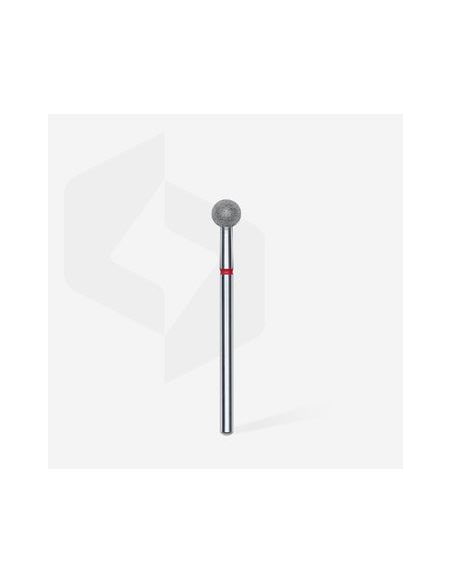Fraise diamant “boule”,rouge,diamètre 5 mm (divisible par 10)