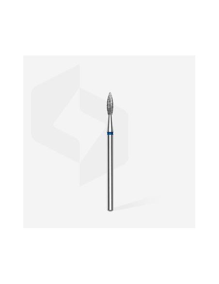 Fraise diamant "flame pointé", bleu, diamètre 2,3 mm / longueur de la partie de travail 8 mm (divisible par 10)