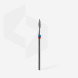 Fraise diamantée DUO « Flamme » rouge-bleue, diamètre 2,1 mm, partie active 8 mm