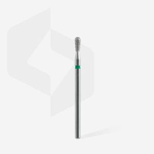 Fraise diamantée « Allumette » verte, diamètre 2,3 mm, partie active 5 mm