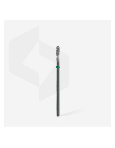 Fraise diamantée « Allumette » verte, diamètre 2,3 mm, partie active 5 mm