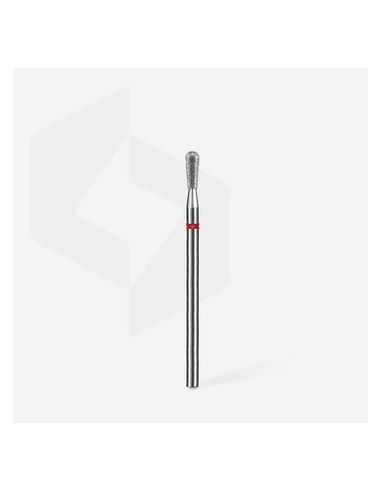 Fraise diamantée « Allumette » rouge, diamètre 2,3 mm, partie active 5 mm