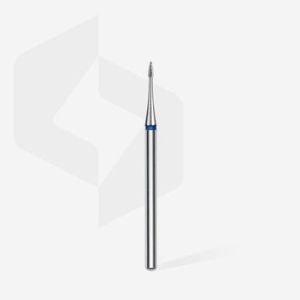 Fraise diamantée Mini-flamme bleue, diamètre 1 mm, partie active 3 mm