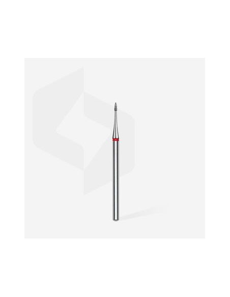 Fraise diamantée Mini-flamme rouge, diamètre 1 mm, partie active 3 mm