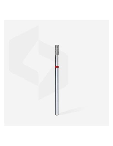 Fraise diamant "cylindre ",rouge, diamètre 2,5 mm / longueur de la partie de travail 6 mm (divisible par 10)