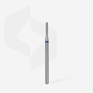 Fraise diamant “cylindre arrondi”, bleu, diamètre 1,4 mm / longueur de la partie de travail 8 mm (divisible par 10)