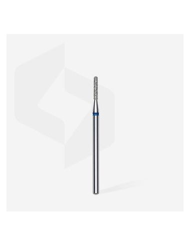 Fraise diamant “cylindre arrondi”, bleu, diamètre 1,4 mm / longueur de la partie de travail 8 mm (divisible par 10)