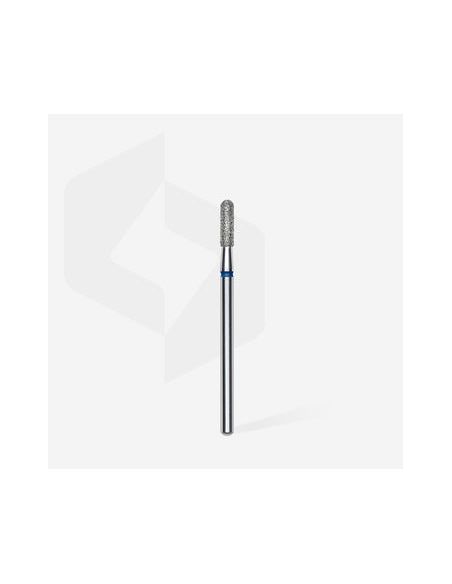 Fraise diamant “cylindre arrondi”, bleu, diamètre 2,3 mm / longueur de la partie de travail 8 mm (divisible par 10)