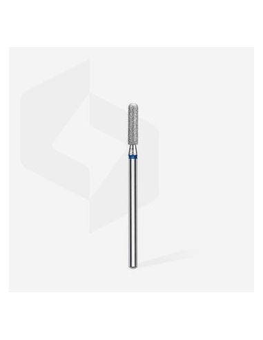 Fraise diamant “cylindre arrondi”, bleu, diamètre 2,5 mm / longueur de la partie de travail 10 mm (divisible par 10)