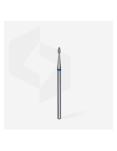 Fraise diamant "goutte", bleu, diamètre 1,6 mm / longueur de la partie de travail 4mm (divisible par 10)