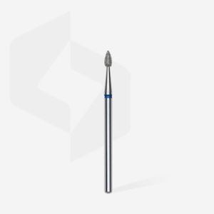 Fraise diamant "goutte", bleu, diamètre 2,3 mm / longueur de la partie de travail 5 mm (divisible par 10)