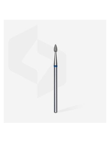 Fraise diamant "goutte", bleu, diamètre 2,3 mm / longueur de la partie de travail 5 mm (divisible par 10)