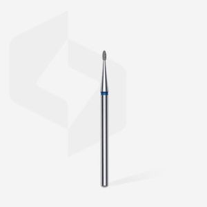Fraise diamant "bourgeon arrondi",bleu, diamètre 1,2 mm / longueur de la partie de travail 3 mm (divisible par 10)