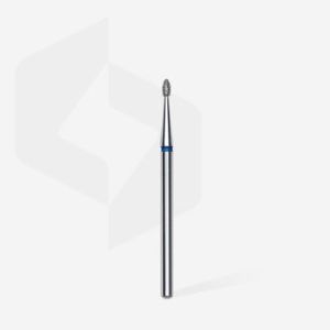 Fraise diamant "bourgeon arrondi", bleu, diamètre 1,6 mm / longueur de la partie de travail 3,4 mm (divisible par 10)