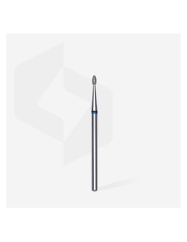 Fraise diamant "bourgeon arrondi", bleu, diamètre 1,6 mm / longueur de la partie de travail 3,4 mm (divisible par 10)