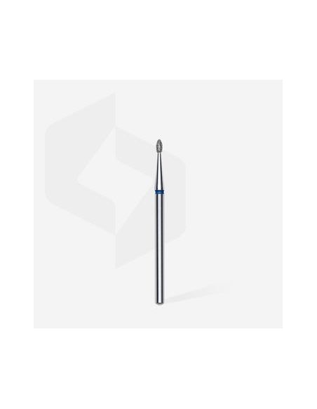 Fraise diamant "bourgeon arrondi", bleu, diamètre 1,6 mm / longueur de la partie de travail 3,4 mm (divisible par 10)